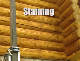  Stark County, Ohio Log Home Staining